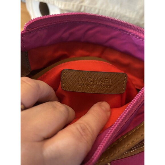 Michael Kors Kenton Crossbody Pink Nylon Tote - Picture 5 of 14
